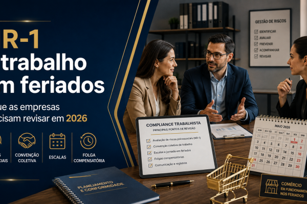NR-1 e trabalho em feriados: o que as empresas precisam revisar em 2026