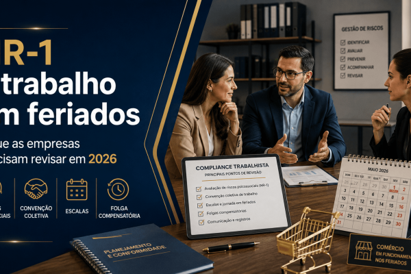 NR-1 e trabalho em feriados: o que as empresas precisam revisar em 2026